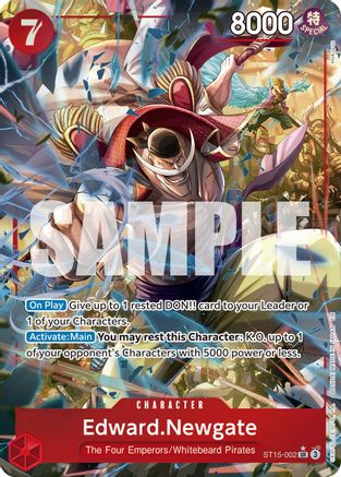 Edward.Newgate - ST15-002 (Alternate Art) (ST15-002) [Premium Booster -The Best- Vol. 2] Foil One Piece Single Bandai