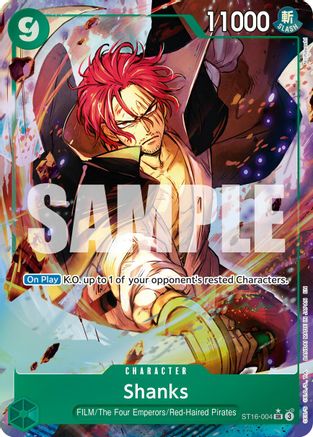 Shanks - ST16-004 (Alternate Art) (ST16-004) [Premium Booster -The Best- Vol. 2] Foil One Piece Single Bandai