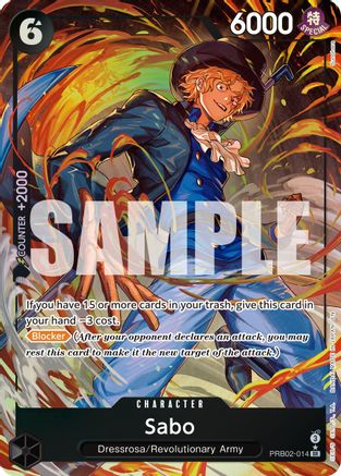 Sabo - PRB02-014 (Alternate Art) (PRB02-014) [Premium Booster -The Best- Vol. 2] Foil One Piece Single Bandai