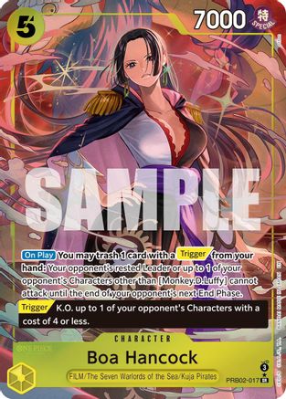 Boa Hancock (Alternate Art) (PRB02-017) [Premium Booster -The Best- Vol. 2] Foil One Piece Single Bandai