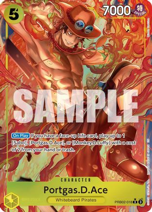 Portgas.D.Ace - PRB02-018 (Alternate Art) (PRB02-018) [Premium Booster -The Best- Vol. 2] Foil One Piece Single Bandai