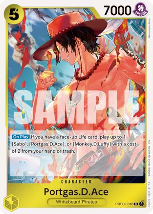 Portgas.D.Ace - PRB02-018 (PRB02-018) [Premium Booster -The Best- Vol. 2] Foil One Piece Single Bandai