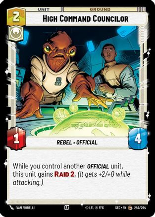 High Command Councilor (249/264) [Secrets of Power] Star Wars: Unlimited Single Disney