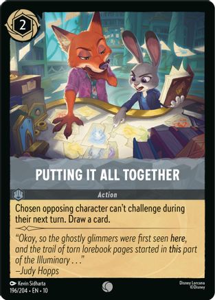 Putting It All Together (196/204) [Whispers in the Well] Cold Foil Lorcana Single Disney