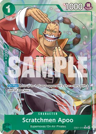 Scratchmen Apoo - EB01-015 (Alternate Art) (EB01-015) [Premium Booster -The Best- Vol. 2] Foil One Piece Single Bandai