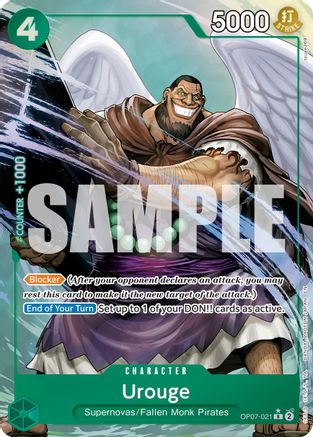 Urouge (Alternate Art) (OP07-021) [Premium Booster -The Best- Vol. 2] Foil One Piece Single Bandai