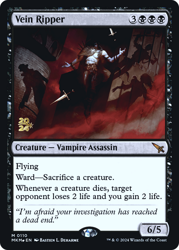 Vein Ripper (PRE-110) [Murders at Karlov Manor Promos] Foil MTG Single Wizards of the Coast