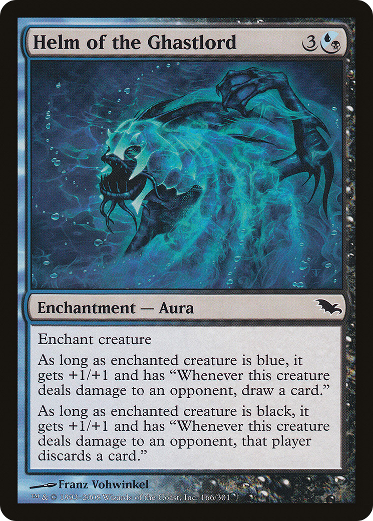 Helm of the Ghastlord (SHM-166) [Shadowmoor] Foil MTG Single Wizards of the Coast