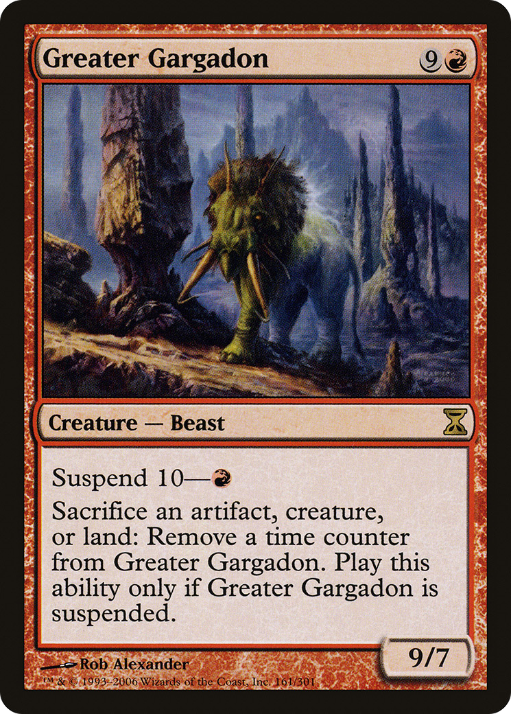 Greater Gargadon (TSP-161) [Time Spiral] MTG Single Wizards of the Coast