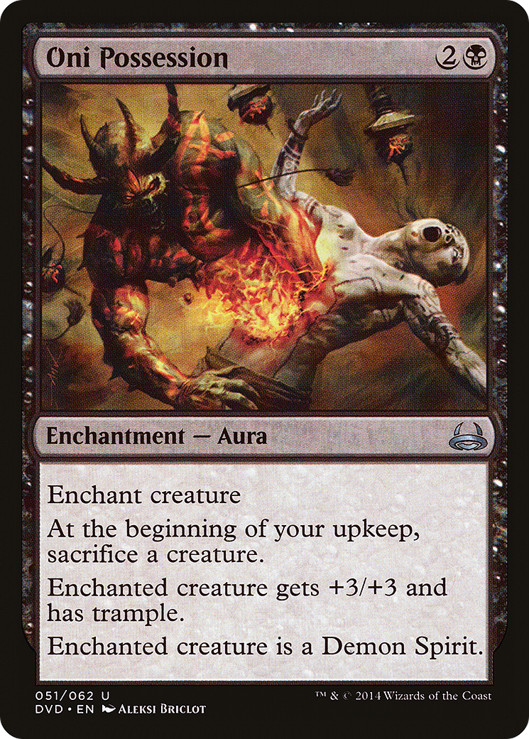 Oni Possession (DD3-051) [Misc] Duel Decks Anthology: Divine vs. Demonic MTG Single Wizards of the Coast