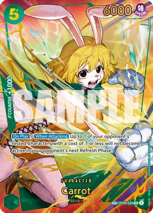 Carrot (Alternate Art) (OP08-023) [Premium Booster -The Best- Vol. 2] Foil One Piece Single Bandai