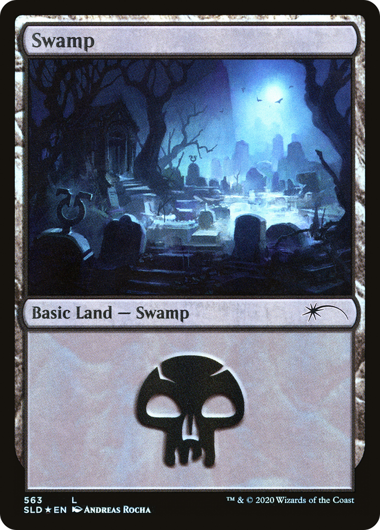 Swamp (563) (SLD-563) [Secret Lair] Drop Foil MTG Single Wizards of the Coast