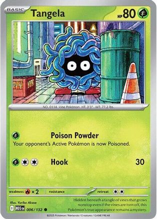 Tangela (6) [ME01 Mega Evolution] Pokemon Single Pokémon