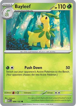 Bayleef (9) [ME01 Mega Evolution] Pokemon Single Pokémon