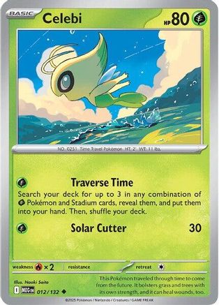 Celebi (12) [ME01 Mega Evolution] Pokemon Single Pokémon