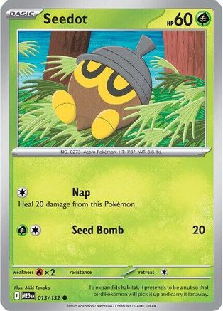 Seedot (13) [ME01 Mega Evolution] Pokemon Single Pokémon