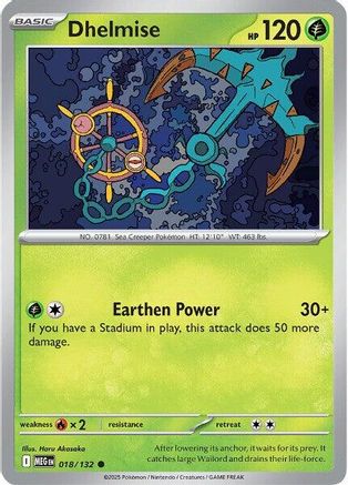 Dhelmise (18) [ME01 Mega Evolution] Pokemon Single Pokémon