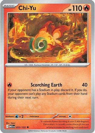 Chi-Yu (31) [ME01 Mega Evolution] Pokemon Single Pokémon