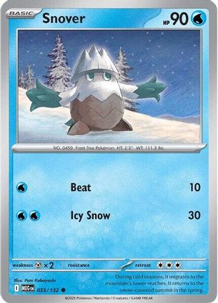 Snover - 035/132 [ME01 Mega Evolution] Pokemon Single Pokémon
