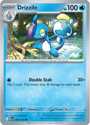 Drizzile (40) Reverse Holofoil [ME01 Mega Evolution] Pokemon Single Pokémon
