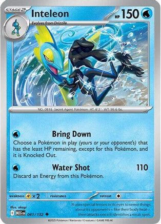 Inteleon - 041/132 [ME01 Mega Evolution] Pokemon Single Pokémon