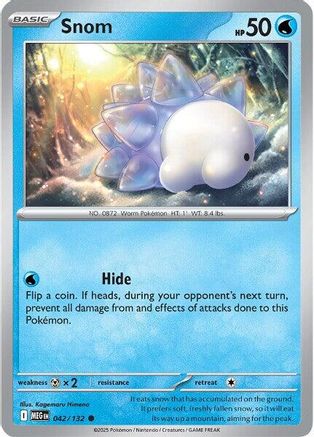 Snom (42) [ME01 Mega Evolution] Pokemon Single Pokémon