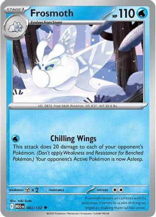 Frosmoth (43) [ME01 Mega Evolution] Pokemon Single Pokémon