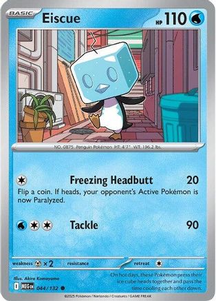Eiscue (44) Reverse Holofoil [ME01 Mega Evolution] Pokemon Single Pokémon
