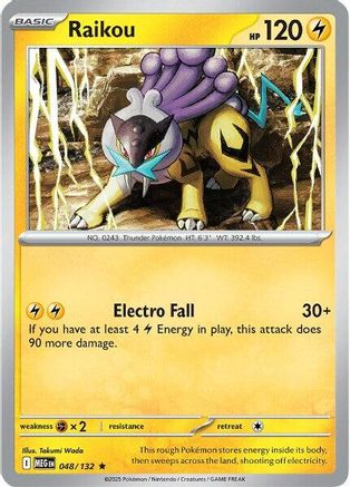 Raikou (48) Holofoil [ME01 Mega Evolution] Pokemon Single Pokémon