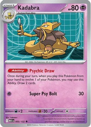 Kadabra (55) [ME01 Mega Evolution] Pokemon Single Pokémon
