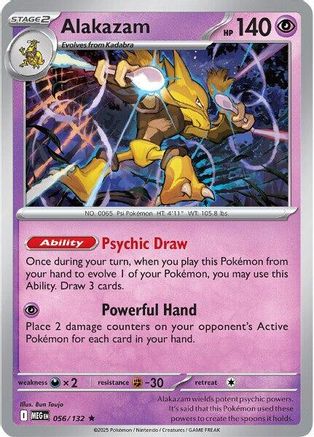 Alakazam (56) Reverse Holofoil [ME01 Mega Evolution] Pokemon Single Pokémon