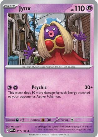 Jynx (57) Reverse Holofoil [ME01 Mega Evolution] Pokemon Single Pokémon