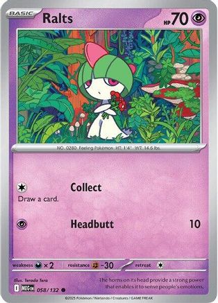 Ralts (58) [ME01 Mega Evolution] Pokemon Single Pokémon