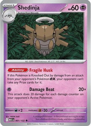 Shedinja - 061/132 [ME01 Mega Evolution] Pokemon Single Pokémon