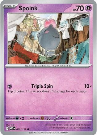 Spoink (62) [ME01 Mega Evolution] Pokemon Single Pokémon