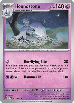 Houndstone - 066/132 [ME01 Mega Evolution] Pokemon Single Pokémon
