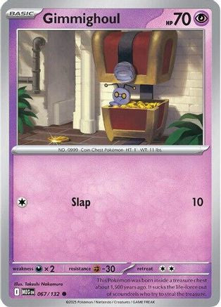 Gimmighoul (67) Reverse Holofoil [ME01 Mega Evolution] Pokemon Single Pokémon
