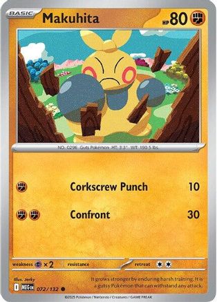 Makuhita (72) [ME01 Mega Evolution] Pokemon Single Pokémon