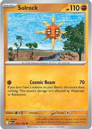 Solrock (75) [ME01 Mega Evolution] Pokemon Single Pokémon