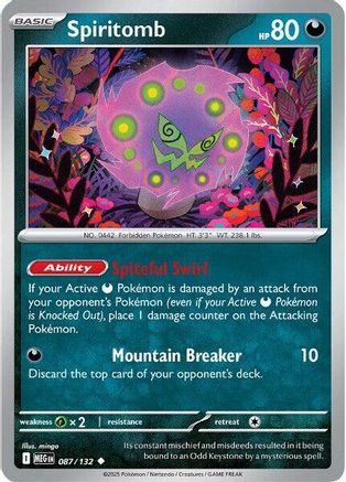 Spiritomb - 087/132 [ME01 Mega Evolution] Pokemon Single Pokémon
