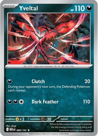 Yveltal (88) Holofoil [ME01 Mega Evolution] Pokemon Single Pokémon
