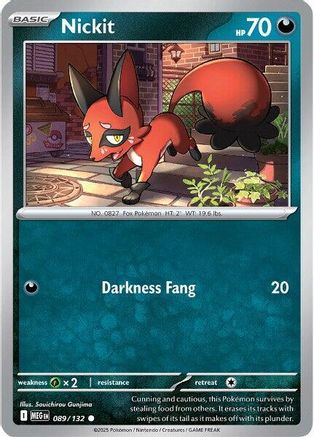 Nickit (89) [ME01 Mega Evolution] Pokemon Single Pokémon