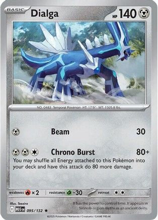 Dialga (95) Holofoil [ME01 Mega Evolution] Pokemon Single Pokémon