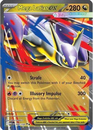 Mega Latias ex - 100/132 Holofoil [ME01 Mega Evolution] Pokemon Single Pokémon