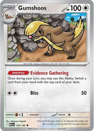 Gumshoos - 110/132 [ME01 Mega Evolution] Pokemon Single Pokémon