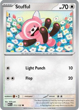 Stufful - 111/132 Reverse Holofoil [ME01 Mega Evolution] Pokemon Single Pokémon
