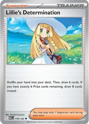 Lillie's Determination - 119/132 (119) - [ME01 Mega Evolution] Pokemon Single Pokémon