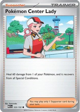 Pokemon Center Lady (123) [ME01 Mega Evolution] Pokemon Single Pokémon