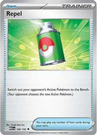 Repel (126) Reverse Holofoil [ME01 Mega Evolution] Pokemon Single Pokémon