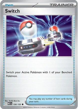 Switch (130) Reverse Holofoil [ME01 Mega Evolution] Pokemon Single Pokémon